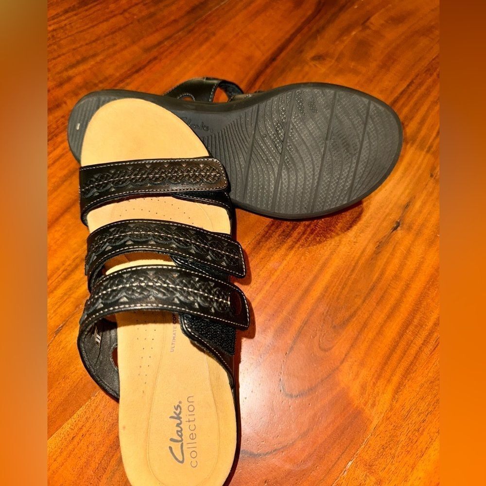 Clarks Lauriann Cove Black sz 8 - Picture 6 of 8